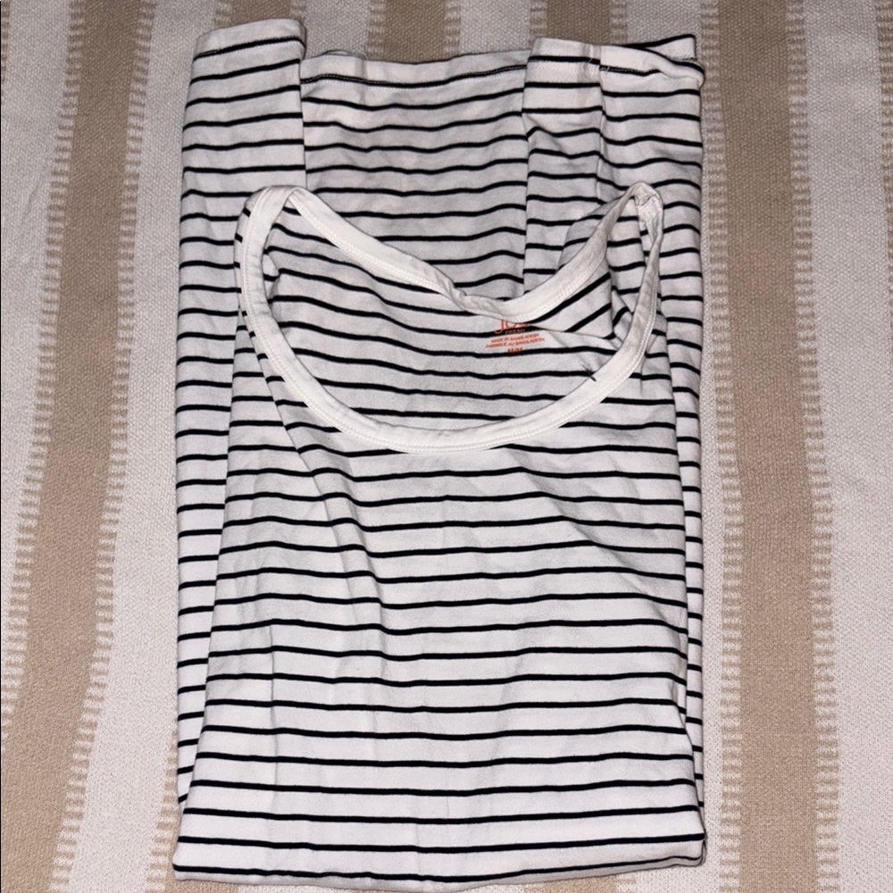 Black and White Striped Dress